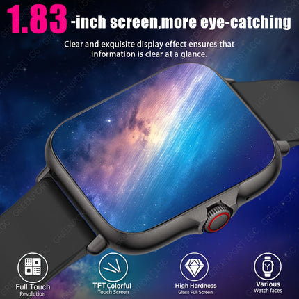 Premium 1.83-Inch Touch Screen And Offers a Multitude of Functions Including Call Reminders, Multiple Watch Faces,