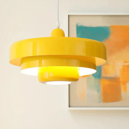 Mid-ancient Danish Rainbow Retro Cake Chandelier