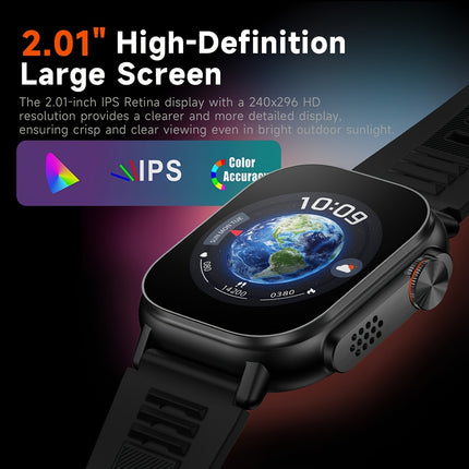 Smart Watch Full Screen Smartwatch Wireless Calling with Automatic Motion Recognition 100+ Sports