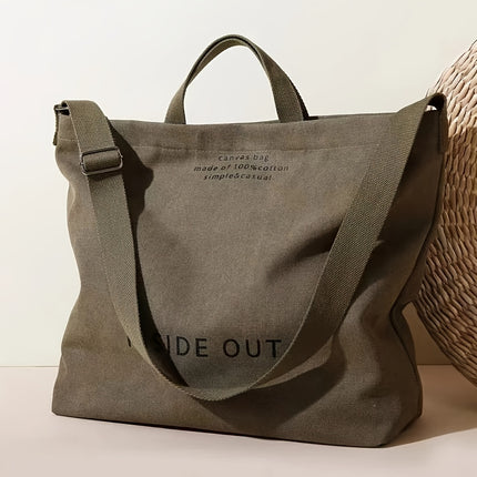 Women's Tote Bag Commuter Bag Student Shoulder Bag, Work Bag, Large Capacity Tote Bag Zipper