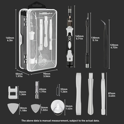 117in 1 Precision Screwdriver Set, Electronics Magnetic Repair Tool Kit with Case for Repair