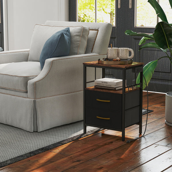 Bedside Table With Charging