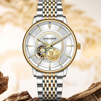 Men's & Women's Luxury Stainless Steel Mechanical Watch with Movement