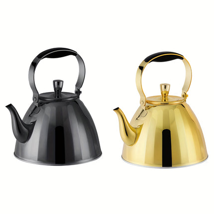 Tea Kettle Made of Stainless Steel, Suitable for Gas And Induction Cooktops, Universal Design