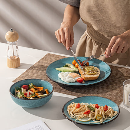 4/16pcs Kiln-Change Ceramic Tableware Set Vintage High-End Light Luxury