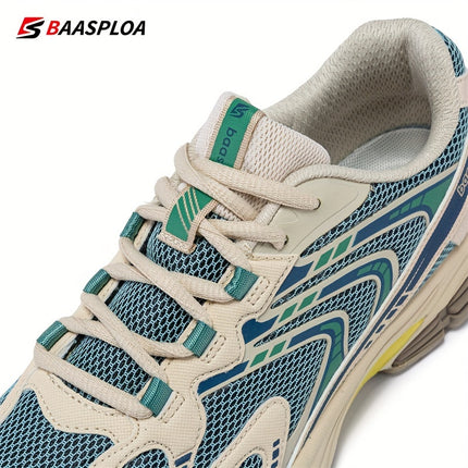 All-Terrain Slip-Resistant Running Sneakers - Shock-Absorbing Sneakers with MD/TPR Sole