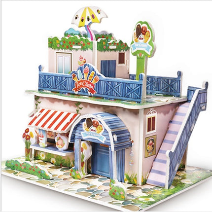Children's house three-dimensional puzzle