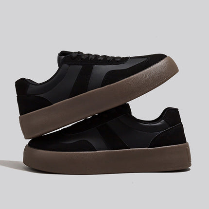 Men's Retro Thick-soled Casual Brown Niche Sneakers