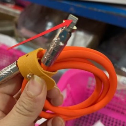 Fast Charge Zinc Alloy Elbow 180 Degrees Rotation Data Cable