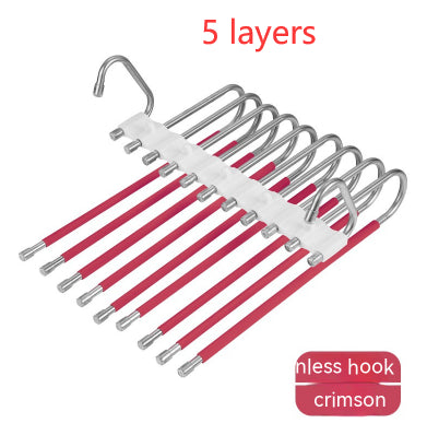 Retractable Multifunctional Stainless Steel Folding Coat Hanger