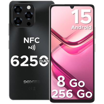 DOOGEE Note 58 Pro Smartphone Android 15, 8GB RAM + 256GB ROM/TF 2TB, 6250Mah Battery,