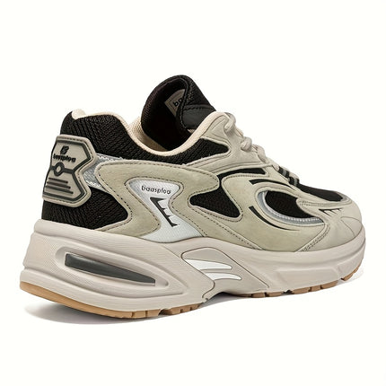 Men'S Stylish Retro Thick Shoes, Comfortable Non-Slip Lace-Up Soft Sole Activities for Men