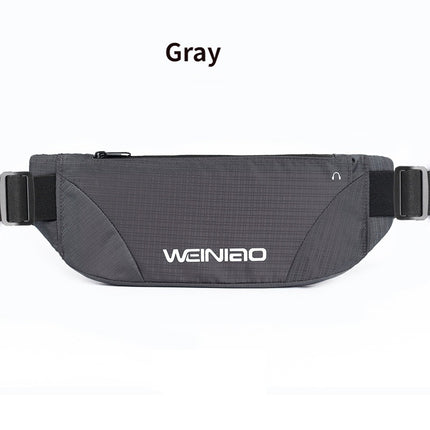 Men's Check Waterproof Ultra-thin Sports Waist Bag