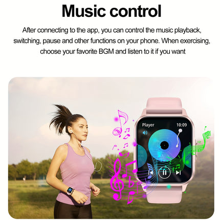 2025 new smartwatch, Men's full touch screen sports and fitness watch, IP67 waterproof wireless