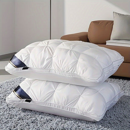 Neck Support Pillow for Sleep - Breathable Bed Pillow with Moisture-Wicking Technology,