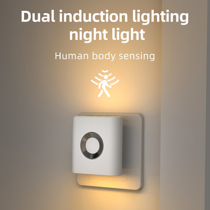 Human Body Small Night Corridor Bedroom Plug-in Induction Lamp
