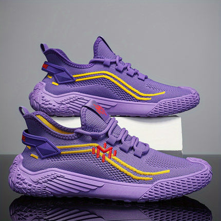Men's low-top round-toe sports shoes, rubber insoles, shock-absorbing, anti-slip,