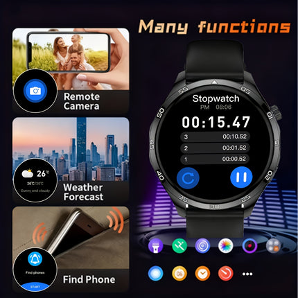 New Smartwatch for Men and Women - Wireless Calling/Text Messages/Multiple Sports Models/Remote Camera