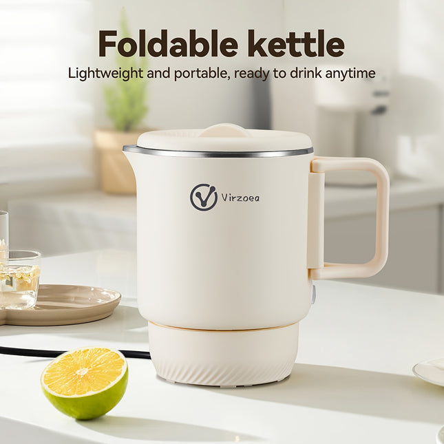 Three-in-one Multifunctional Electric Kettle Foldable Mini Travel Electric Kettle Can Cook Porridge,