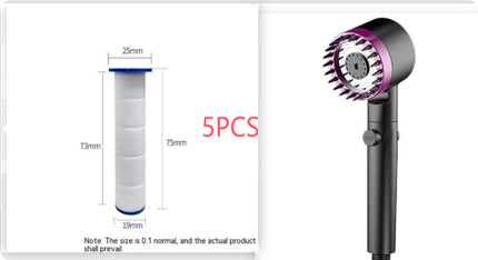 The Third Gear Adjustable Strong Supercharged Shower Head Household Bath Shower Hose Shower Head