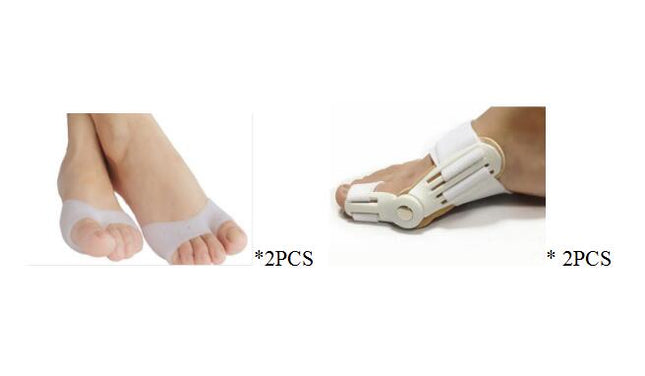 Silicone Gel Toe Separator Feet Care Tools Splint Straightener Corrector Hallux Valgus Massager