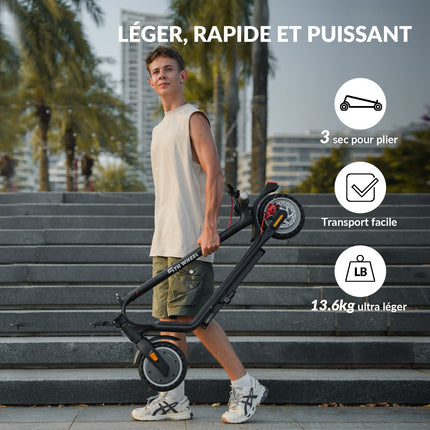 5Th Wheel Electric Scooter for Teenagers & Students - Lightweight, Foldable