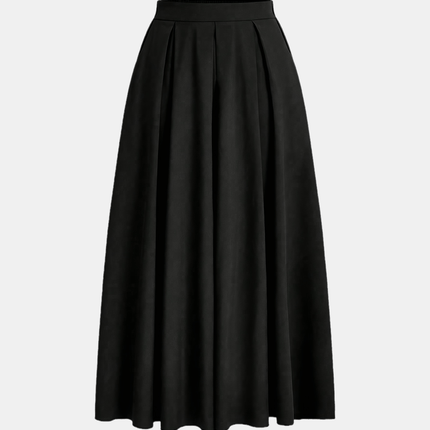 Women'S Solid Color Long Skirt | Casual High-Waist A-Line Skirt with Flowy Design for All Seasons