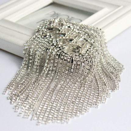 Fashion Dress Coat Fringed Epaulette Brooch