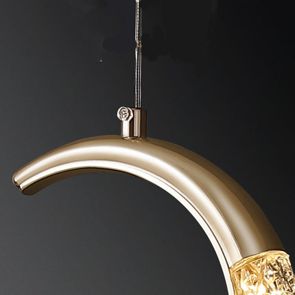 Modern Minimalist Light Luxury Bedroom Bedside Long Line Small Chandelier