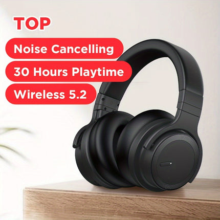 Wireless Headphones with Active Noise Cancelling, Rich Bass, Clear Calls, 30 Hours Playtime