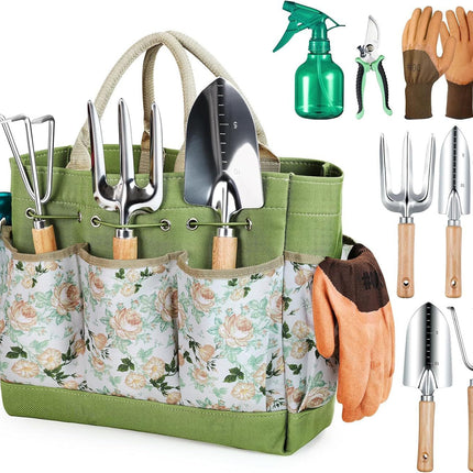 Wooden Handle Stainless Steel Garden Tools Suit