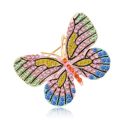 European And American High-end Creative Rhinestone Butterfly Brooch