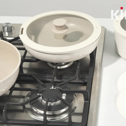 20pcs Pots And Pans Set,stick Ceramic Cookware Set With Removable Handles.