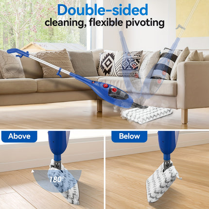 Floors 12 In 1 Steam Mop, Detachable Handheld Steamer Mop, Multipurpose Steam Cleaner