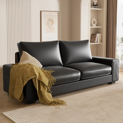 Sofa Elegance And Comfort - Modern Loveseat Sofa - Sleek And Smooth Surface with Wide Arm,