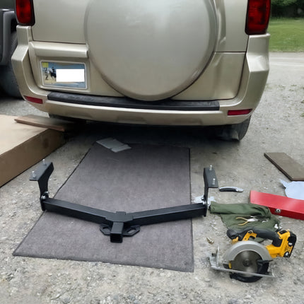 Heavy Duty Carbon Steel Class 3 Trailer Hitch  2 ' Receiver Fit For 2006–2018 Toyota RAV4  675 ibs Tongue Weight  4500 lbs WD Capacity