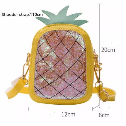 Summer Children's Pineapple Strawberry One Shoulder Jelly Bag