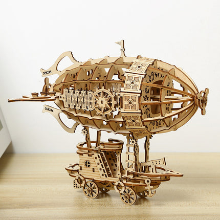 3D Creative 3D Puzzle Model Handmade Diy Wooden Airship Assembly