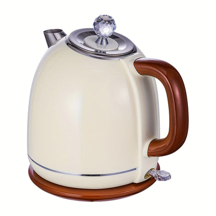 Retro-style electric kettle, 58 ounces large capacity, automatic shutdown and dry-burning protection,