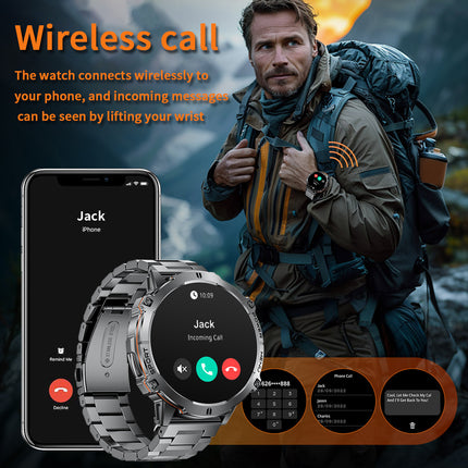 Men'S Sport Smart Watch with1.73 Inch AMOLED Large Screen/900 mAh Battery