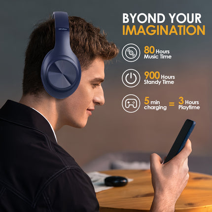 Headband Wireless Headphones Foldable Wireless Headset Wireless Headphones Spliced Large Earcups with