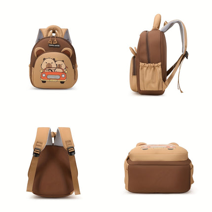 Backpack Suitable for Boys & Girls 3-6 Years - Lightweight Backpack with Cute Capybara