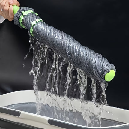 mop the floor, mop the mop with mop cloth, and absorb water