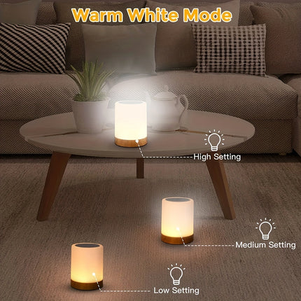 1pc Touch Small Night Light, Tapping Table Light, Bedroom Bedside Light, Colorful Atmosphere Light