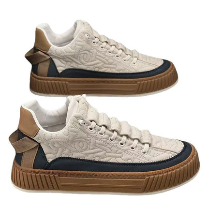 Men'S Chunky Platform Sneakers with Thick Cushioned EVA Sole & Arch Support