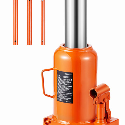 Hydraulic Bottle Jack 50 Ton Manual High Lift Automotive Car Repair Shop