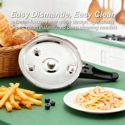 Premium Stainless Steel Pressure Cooker  Thickened Multi-Layer Base for Rapid Freshness