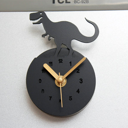 Dinosaur Refrigerator Clock Refrigerator Sticker Wall Clock