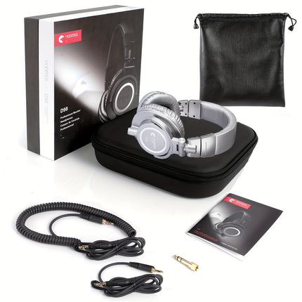 Professional DJ Monitor Human Voice Recording Head Wear Headphones