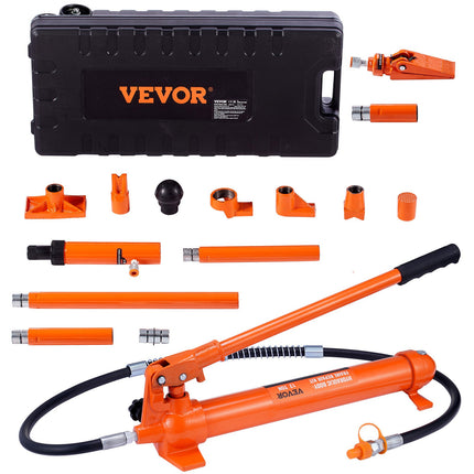 VEVOR Hydraulic Jack Kit Max. Load 12 Tonn. Car Repair Pump Lifter with 135 mm Stroke